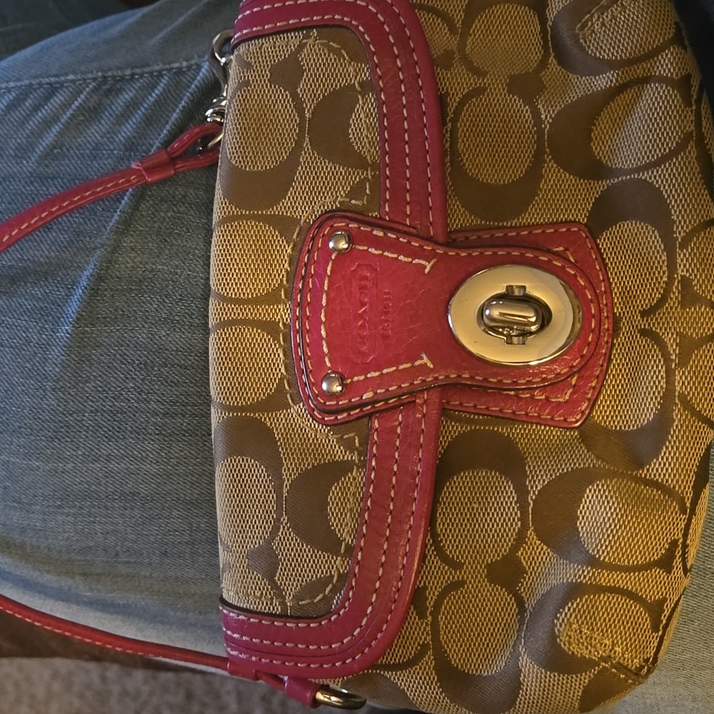Vintage coach wristlet